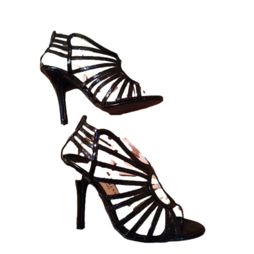 Patent leather sandals